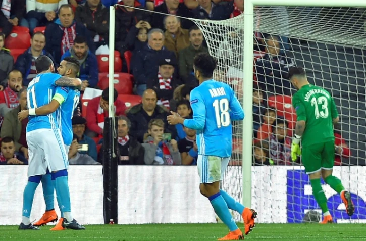 Le capitaine marseillais Dimitri Payet a lancé son équipe vers un succès logique sur la pelouse de l'Athletic Bilbao à San Mames, le 15 mars 2018