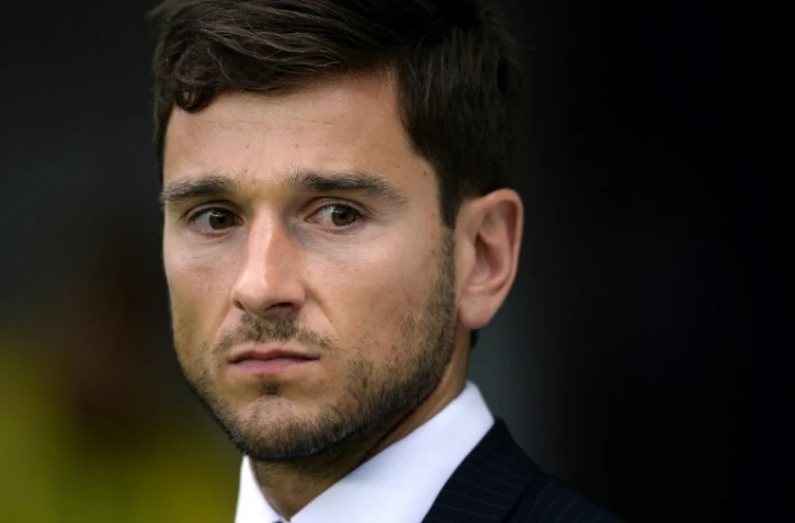 Le directeur général de Nantes Franck Kita avant le coup d'envoi du match face à Marseille, le 17 avril 2015 à La Beaujoire 