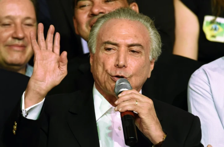 Le vice-président brésilien Michel Temer le 12 mars 2016 à Brasilia 