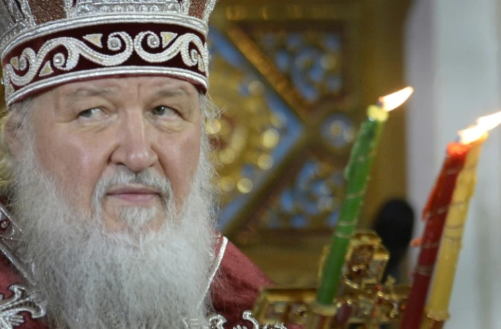 Le patriarche de l'Eglise orthodoxe russe Kirill, le 12 avril 2015 à Moscou