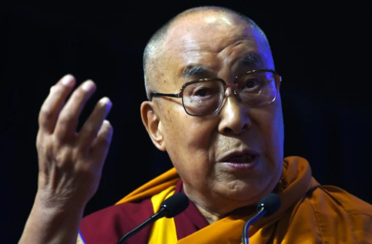 Le dalaï lama le 13 août 2017 à Bombay, en Inde