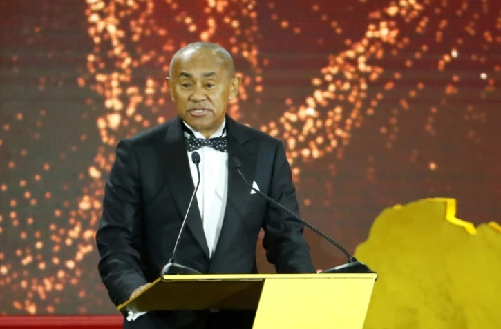 Le Malgache Ahmad Ahmad, président de la Confédération africaine de football (CAF), lors des CAF Awards 2019 à Hurghada en Egypte, le 7 janvier 2020