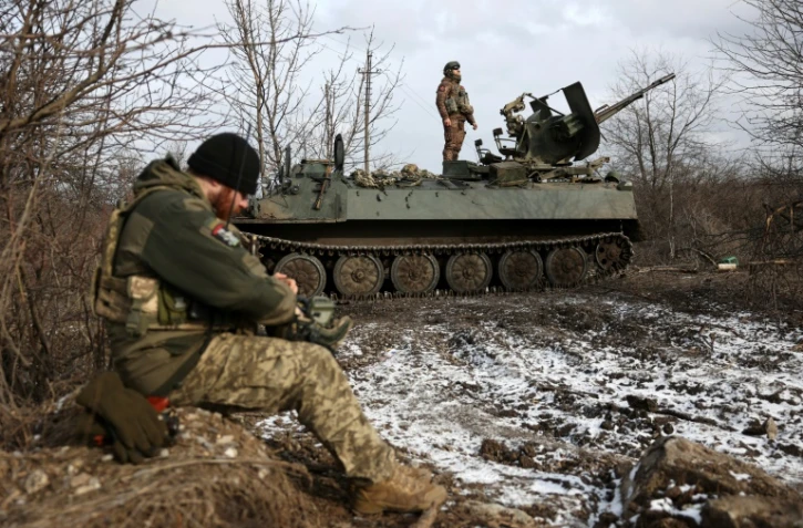 Un canon anti-aérien des forces ukrainiennes à Donetsk Oblast, le 20 février 2024