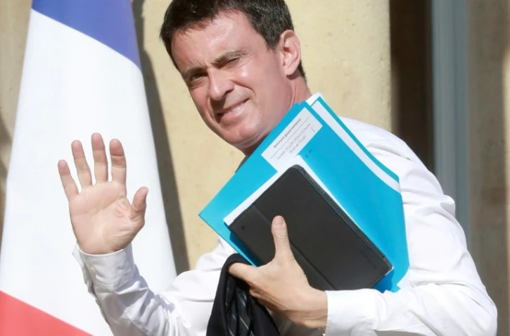 Le Premier ministre Manuel Valls à son arrivée au séminaire gouvernemental le 23 juillet 2016 à l'Elysée à Paris