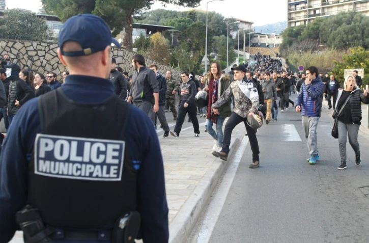Manifestation le 27 décembre 2015 à Ajaccio