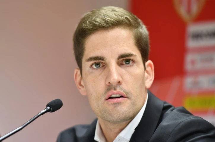 L'entraîneur espagnol de Monaco, Robert Moreno, en conférence de presse à Louis-II, le 30 décembre 2019