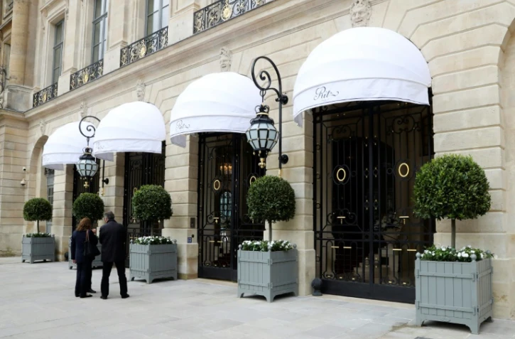 L'entrée du luxueux hôtel Ritz à Paris, le 6 juin 2016