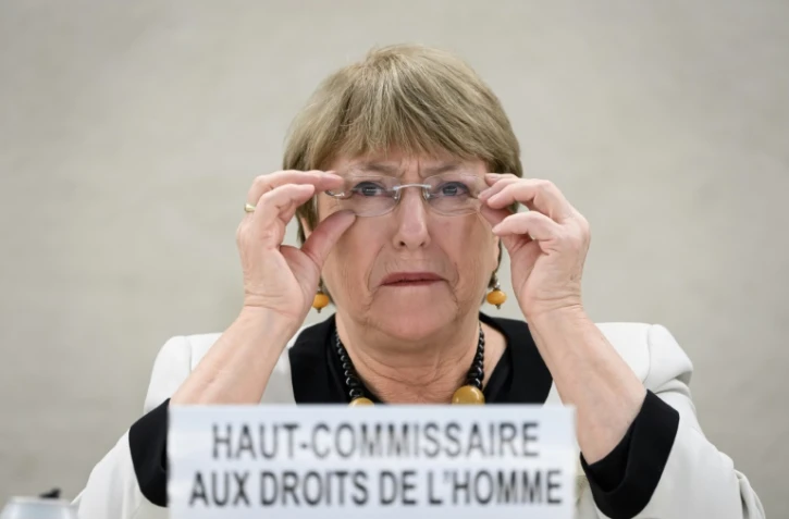 La Haut-Commissaire de l'ONU aux droits de l'Homme, Michelle Bachelet, à GenÚve le 18 décembre 2019