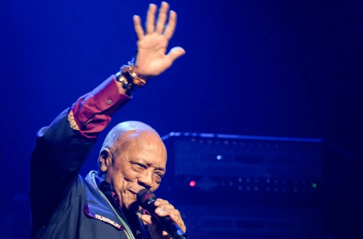 Le producteur américain Quincy Jones au 53e Montreux Jazz Festival, le 30 juin 2019 à Montreux, en Suisse