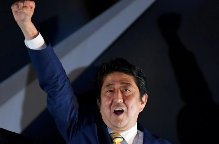 Le Premier ministre japonais Shinzo Abe, le 21 octobre 2017 à Tokyo