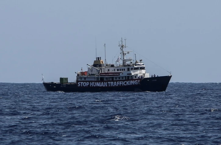 Le navire C-Star au large de la Libye, le 13 août 2017