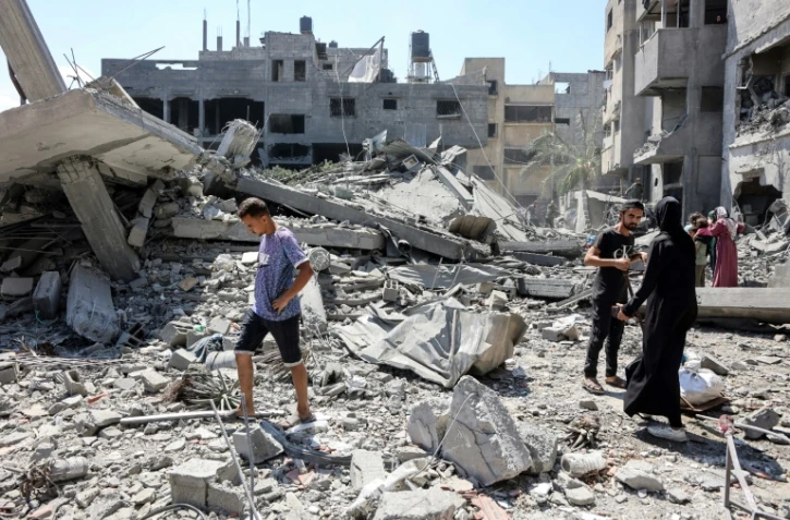 Après une frappe israélienne à Gaza-ville, le 7 septembre 2025