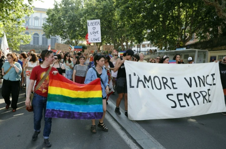 Marche des fiertés LGBT+ à Bastia, le 17 juin 2023