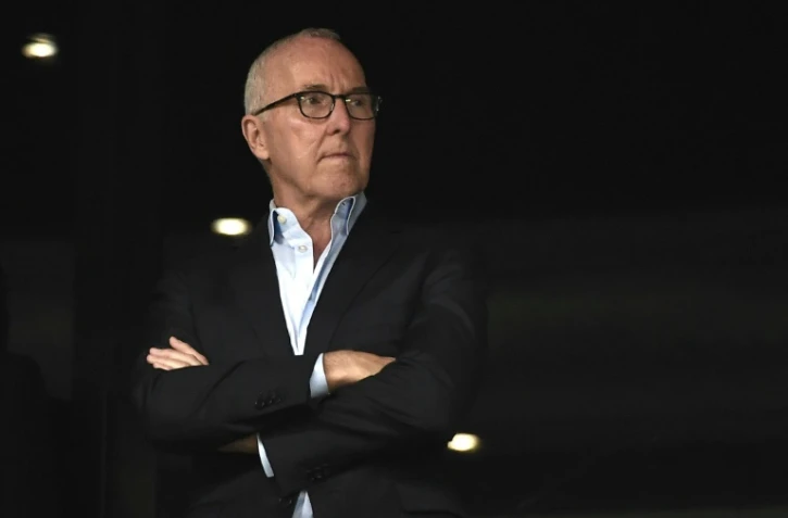 L'Américain Frank McCourt nouveau propiétaire de l'OM, lors d'un match au Vélodrome contre Lyon, le 18 septembre 2016