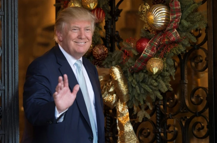 Donald Trump le 28 décembre 2016 à Mar-a-Lago à Palm Beach, en Floride