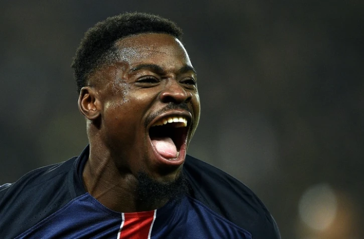 Serge Aurier au Parc des Princes, le 13 décembre 2015