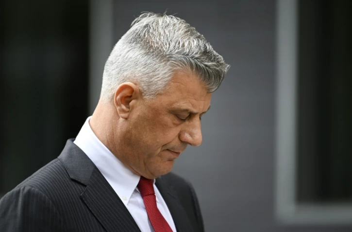 Hashim Thaçi, après sa démission de ses fonctions de président du Kosovo, à Pristina le 5 novembre 2020