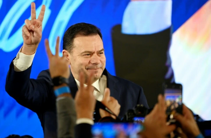 Luis Montenegro, qui emmène l'Alliance démocratique (AD) de centre droit, le 10 mars 2024 à Lisbonne 