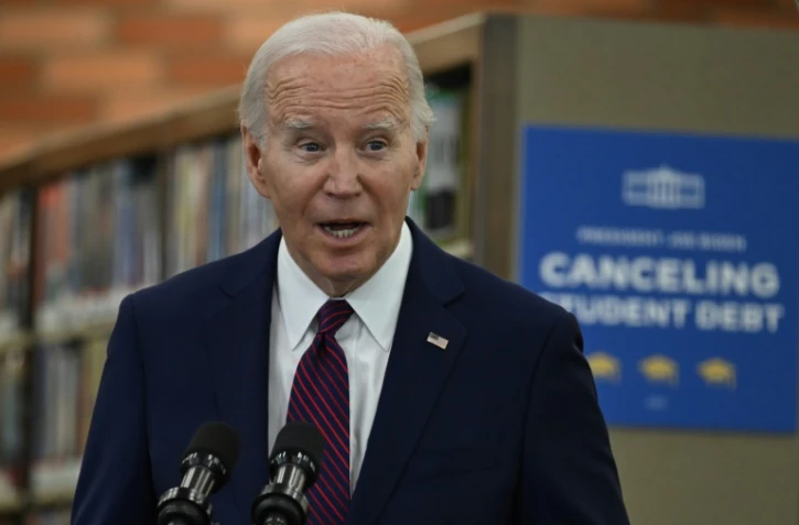 Le président américain Joe Biden, le 21 février 2024 à Culver city, en Californie