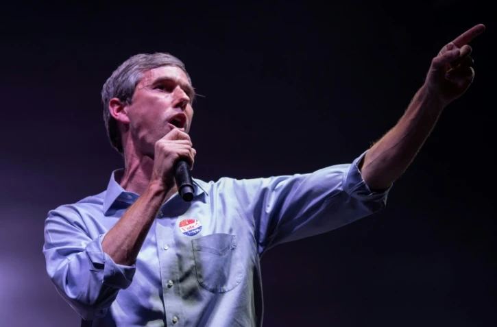 Beto O?Rourke, possible candidat aux primaires démocrates en vue de la présidentielle de 2020, s'exprime depuis El Paso, au Texas