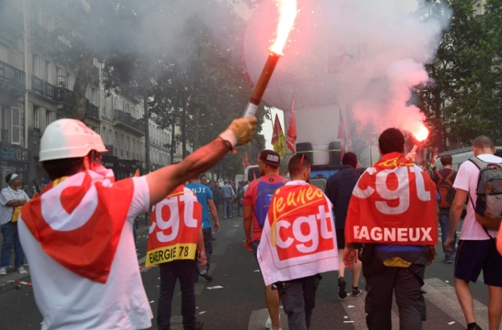 ILLUSTRATION - Manifestation de fonctionnaires et d'employés du secteur public à Paris, le 22 mai 2018