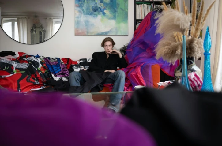 Le couturier français Charles de Vilmorin chez lui à Paris, le 29 juin 2023