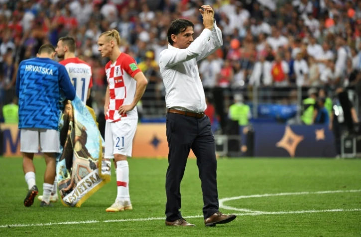Le sélectionneur de la Croatie Zlatko Dalic à l'issue de la finale du Mondial perdue contre la France à Moscou, le 15 juillet 2018