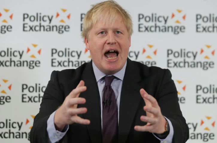 Le ministre britannique des Affaires étrangères Boris Johnson prononce un discours sur le Brexit, le 14 février 2018 à Londres