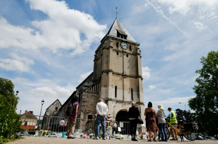 L'église de Saint-Etienne-du-Rouvray, près de Rouen, le 28 juillet 2016