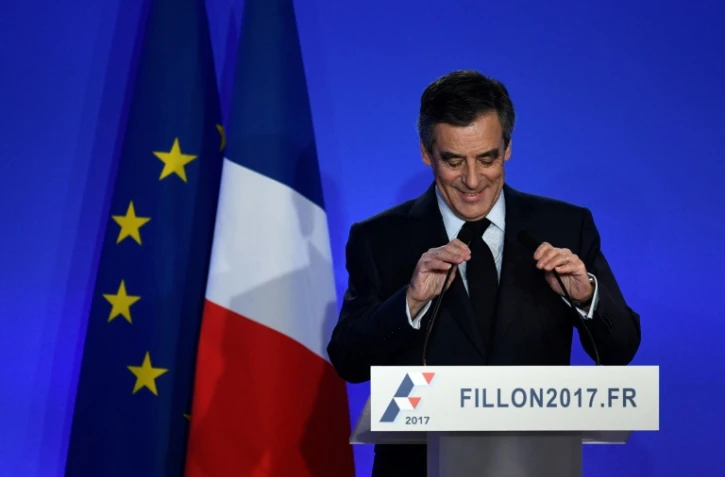 Le candidat LR à la présidentielle François Fillon, le 6 février 2017, lors de sa conférence de presse à Paris