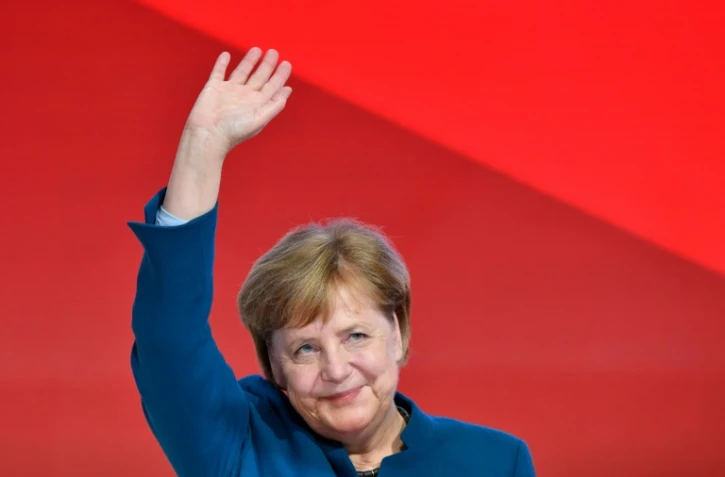 La chancelière allemande Angela Merkel, le 7 décembre 2018 à Hambourg (nord de l'Allemagne)