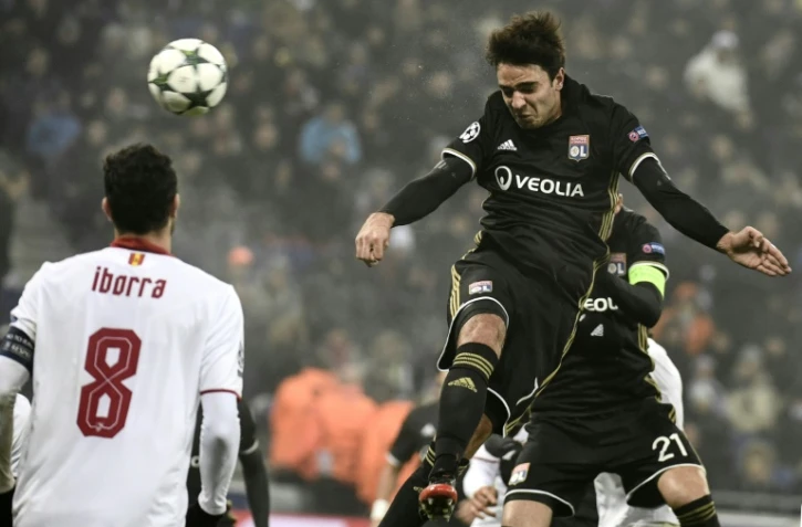 Le milieu lyonnais Clément Grenier lors du match face au Séville FC, le 7 décembre 2016 au Parc OL