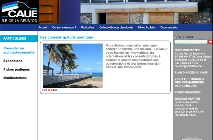 Site web du CAUE