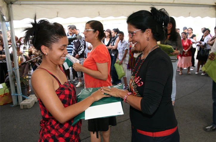 Mardi 10 août 2010 - Réception en l'honneur des diplômés du Port à la Médiathèque Benoîte Boulard (Photo D.R)