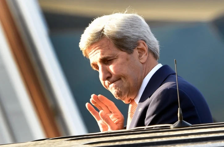 Le secrétaire d'Etat américain John Kerry arrive à Moscou, le 14 juillet 2016
