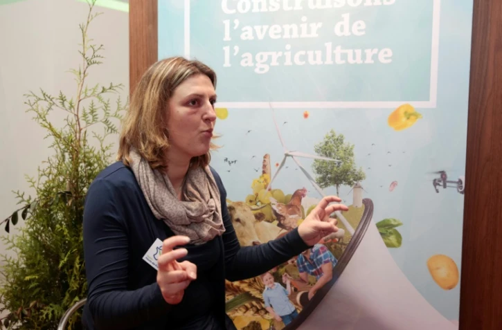 Caroline Delepierre-Piat au Salon de l'agriculture le 28 février 2017 à Paris