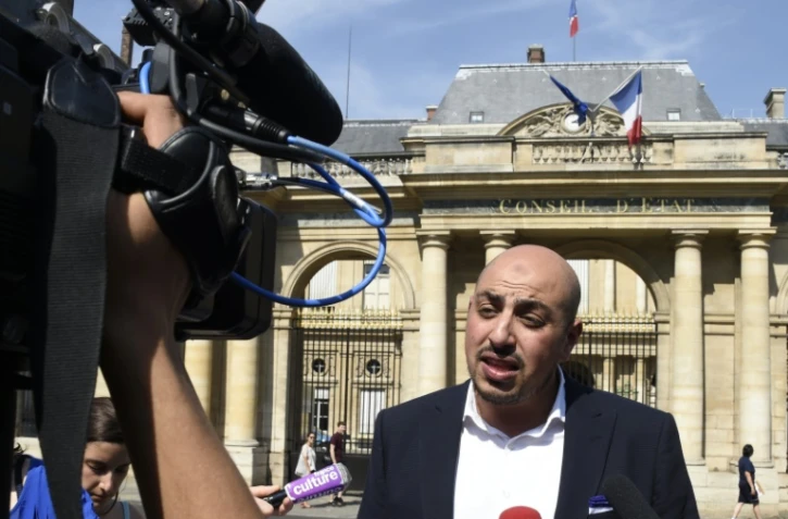 Le directeur du CCIF Marwan Muhammad, s'adresse aux journalistes le 26 août  2016 à Paris