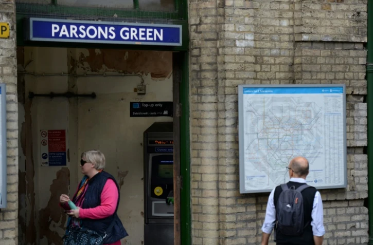 La gare de Parsons Green à sa rouverture, le 16 deptembre 2017 après l'attentat dans le sud-ouest de Londres
