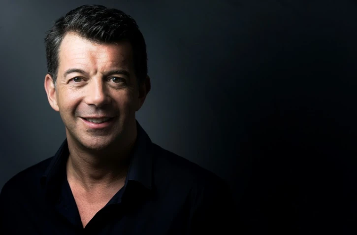 L'animateur vedette de télévision et agent immobilier Stéphane Plaza pose pour l'AFP à Paris le 21 mai 20215