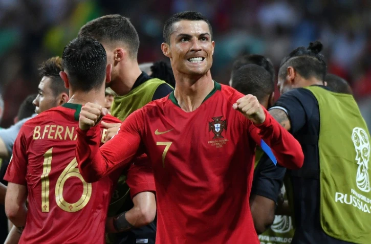 L'attaquant vedette du Portugal Cristiano Ronaldo auteur d'un doublé contre l'Espagne, le 15 juin 2018 à Sotchi
