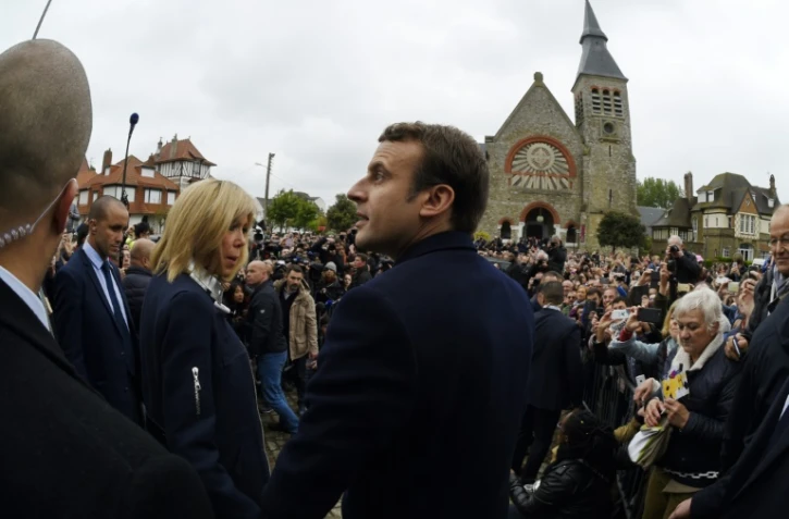 Emmanuel Macron, le 7 mai 2017 au Touquet 
