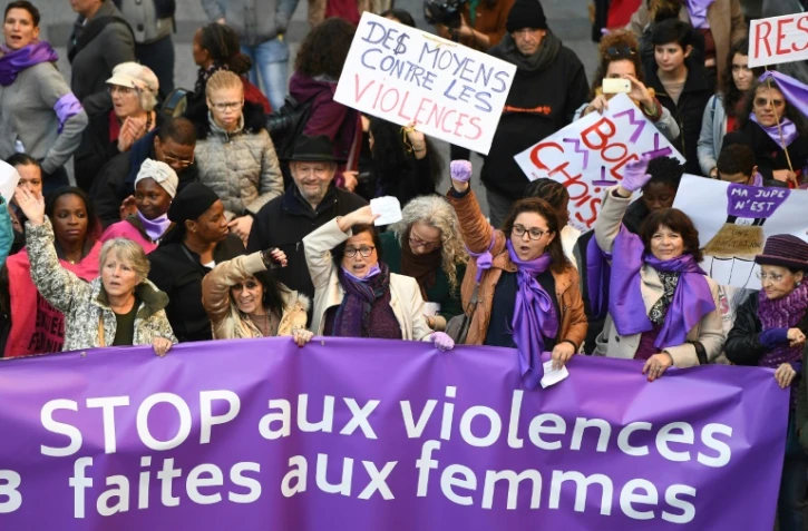 Manifestation à Marseille contre les violences faites aux femmes, le 24 novembre 2018
