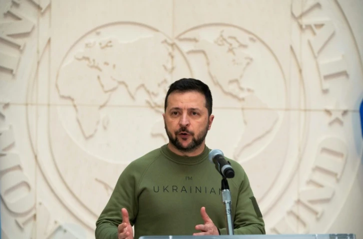 Le président ukrainien Volodymyr Zelensky, à Washington, le 11 décembre 2023