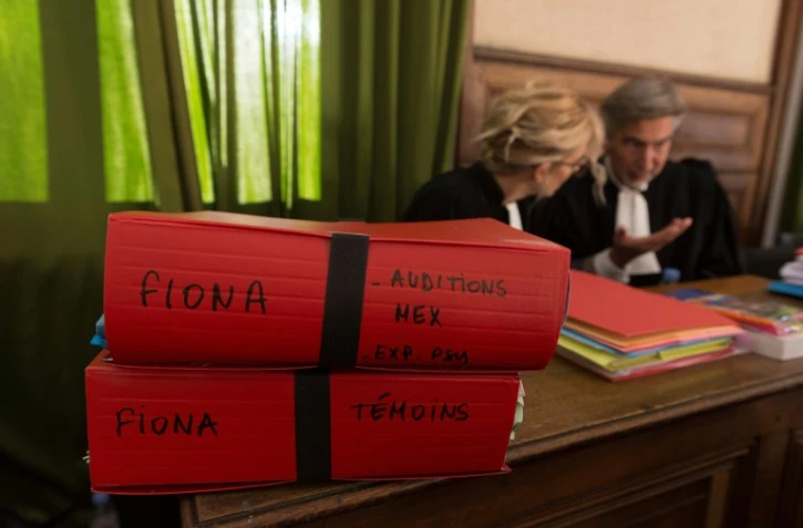 Des magistrats lors du procès en appel de la mère de Fiona et de son ex-comapgnon après la mort de la fillette, au  Puy-en-Velay (Haute-Loire), le 10 octobre 2017