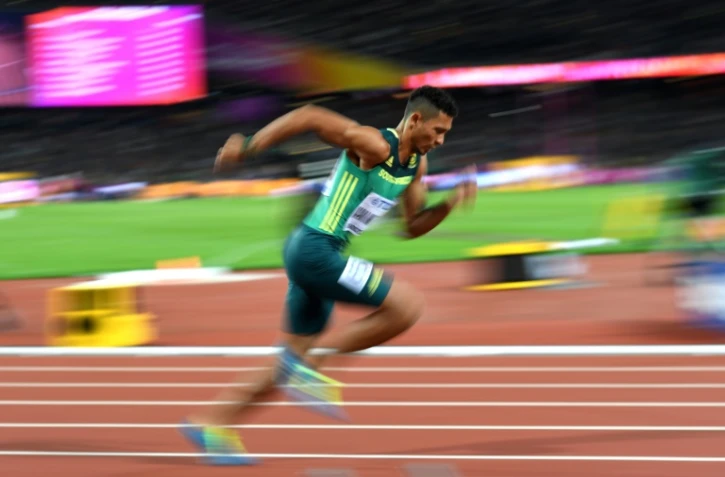 Le Sud-Africain Wayde Van Niekerk lors de la finale du 400 m des Mondiaux, le 8 août 2017 à Londres