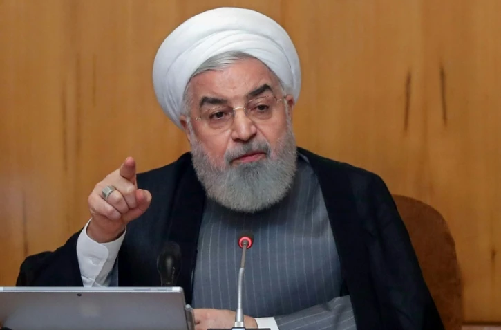 Photo fournie par la présidence iranienne le 3 juillet 2019 montrant le président Hassan Rohani au cours d'une réunion du gouvernement à Téhéran