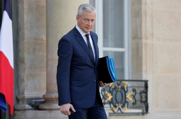 Le ministre de l'Economie Bruno La Maire à la sortie de l'Elysée, le 9 mars 2022 à Paris