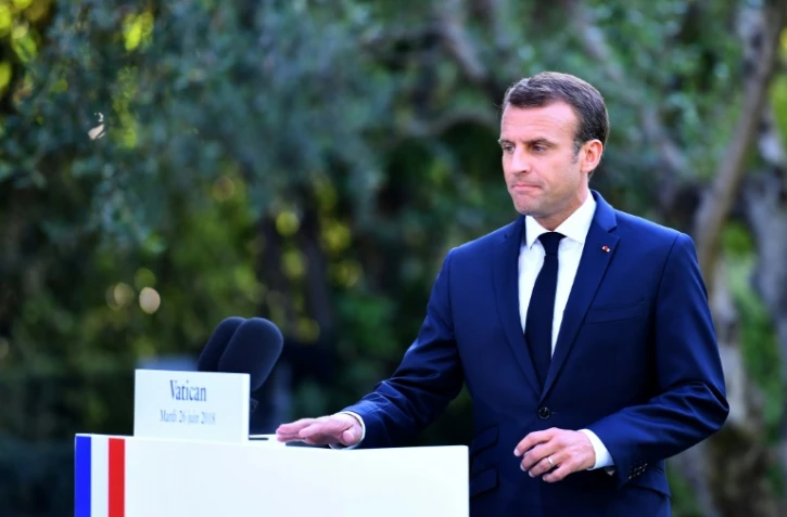 Le président français Emmanuel Macron au Vatican, le 26 juin 2018