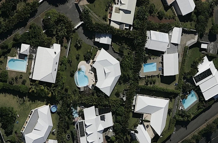 Lotissement dans l'ouest de La Réunion