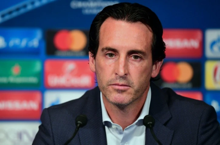 L'entraîneur du PSG Unai Emery en conférence de presse, le 12 septembre 2016 à Paris